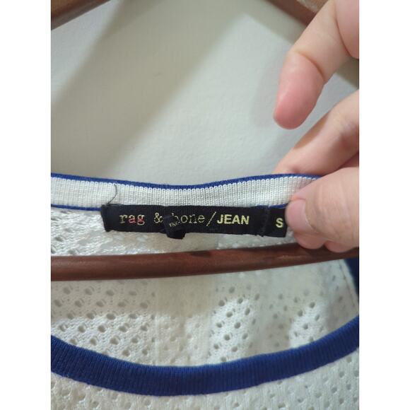 Rag & Bone Colorblock Perforated Sweater Top - Picture 3 of 5